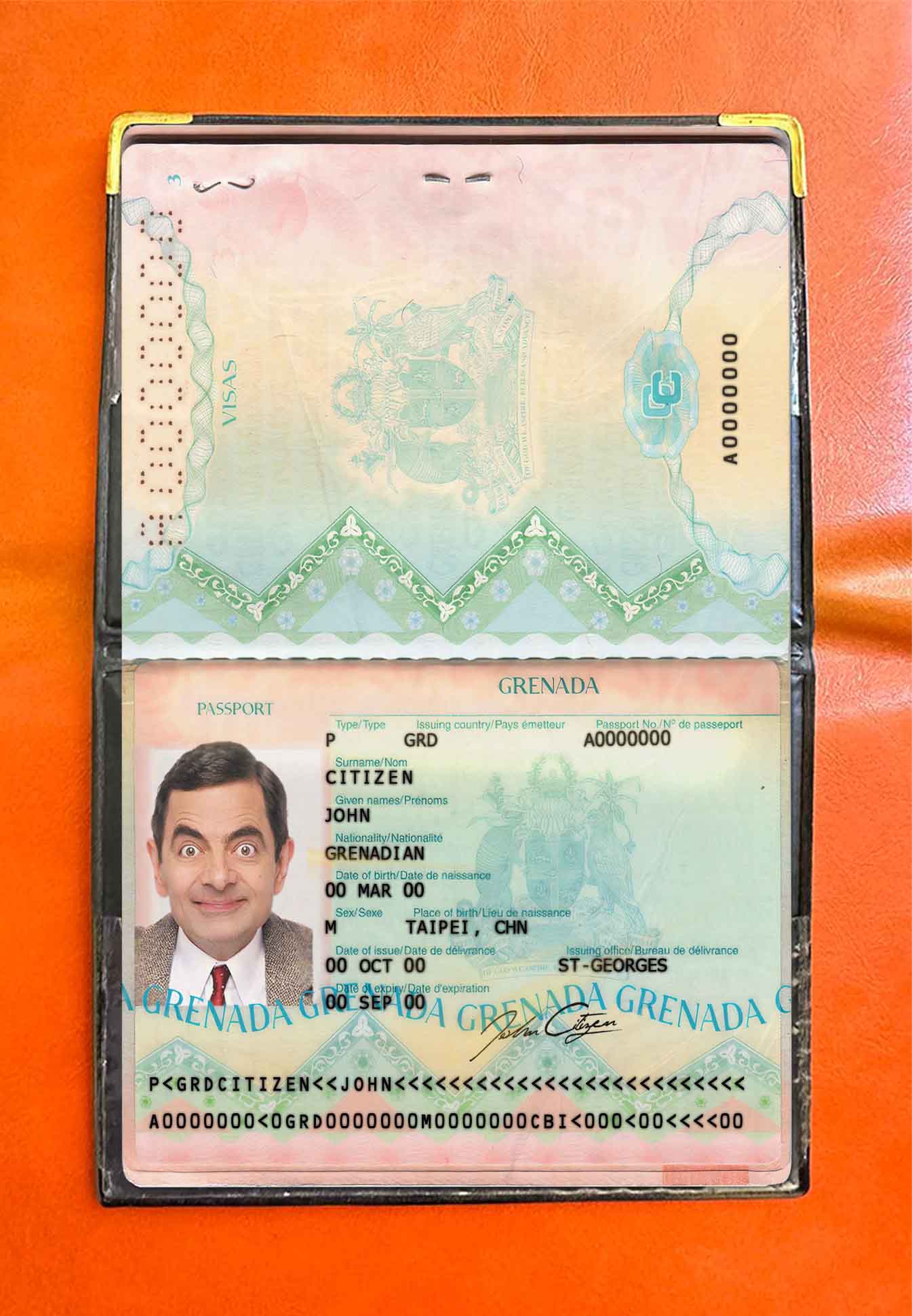 Grenada pass photo look PSD template